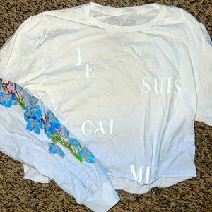 Taylor Swift Je Suis Calme Crop Top